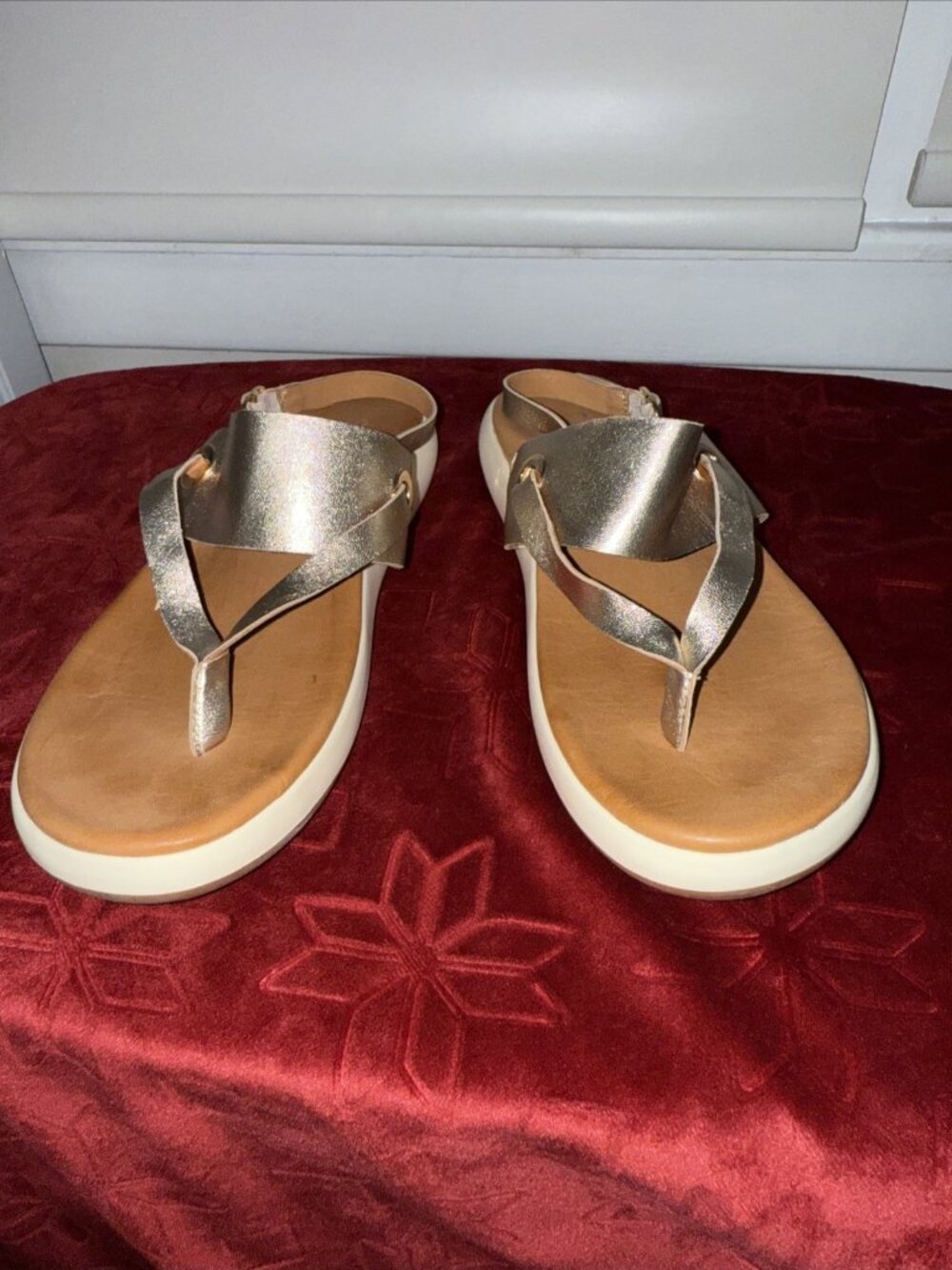 Soft Walk Joliet Women's Sandal Soft Gold leather size 10M